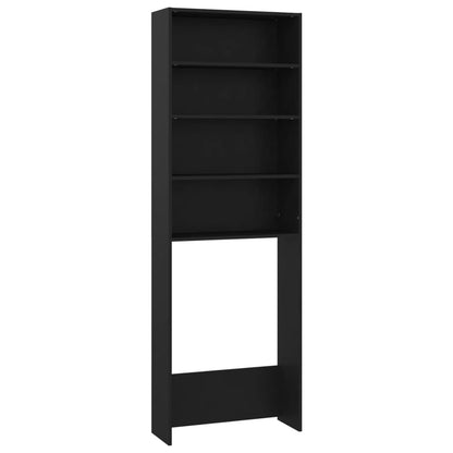 vidaXL Meuble pour machine à laver Noir 64x24x190 cm