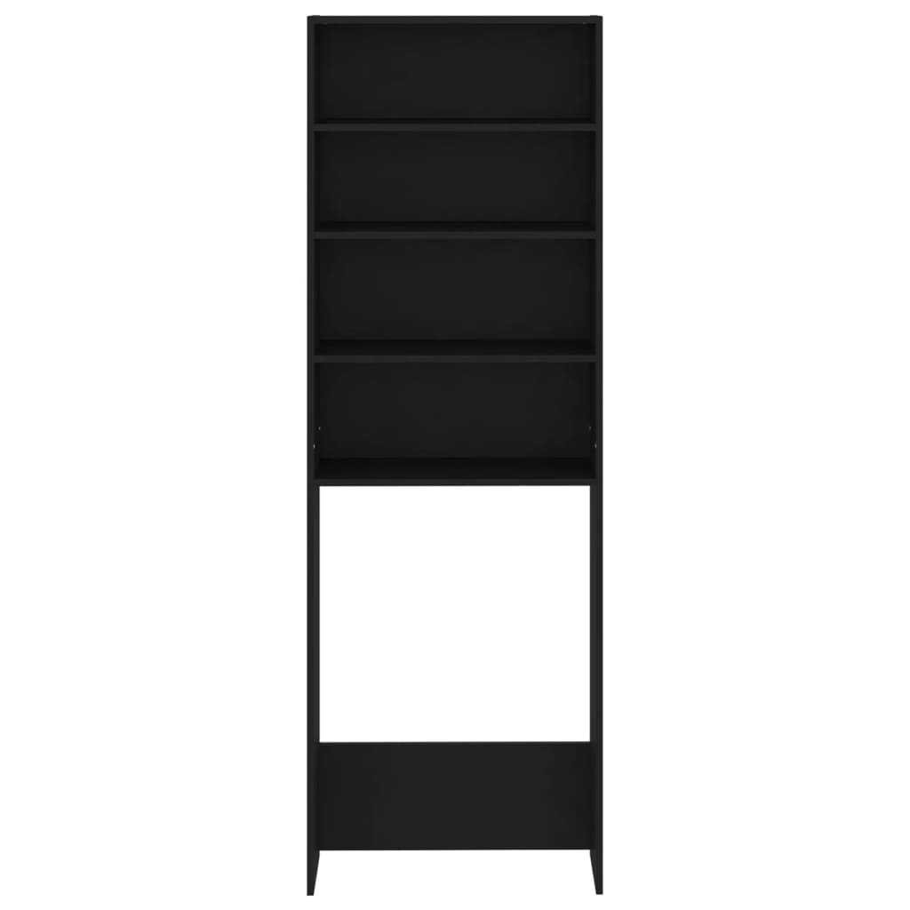vidaXL Meuble pour machine à laver Noir 64x24x190 cm