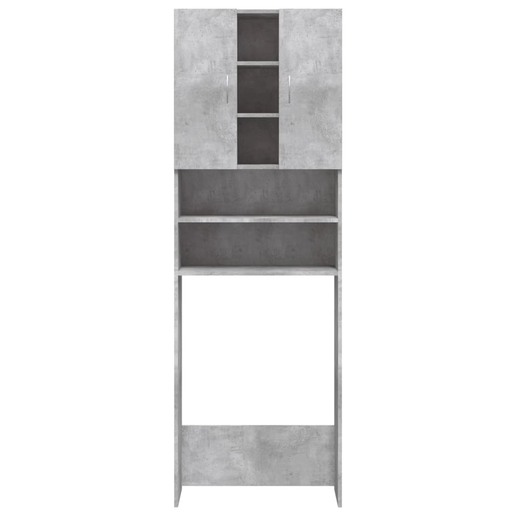 vidaXL Meuble pour machine à laver Gris béton 64x25,5x190 cm