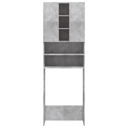 vidaXL Meuble pour machine à laver Gris béton 64x25,5x190 cm