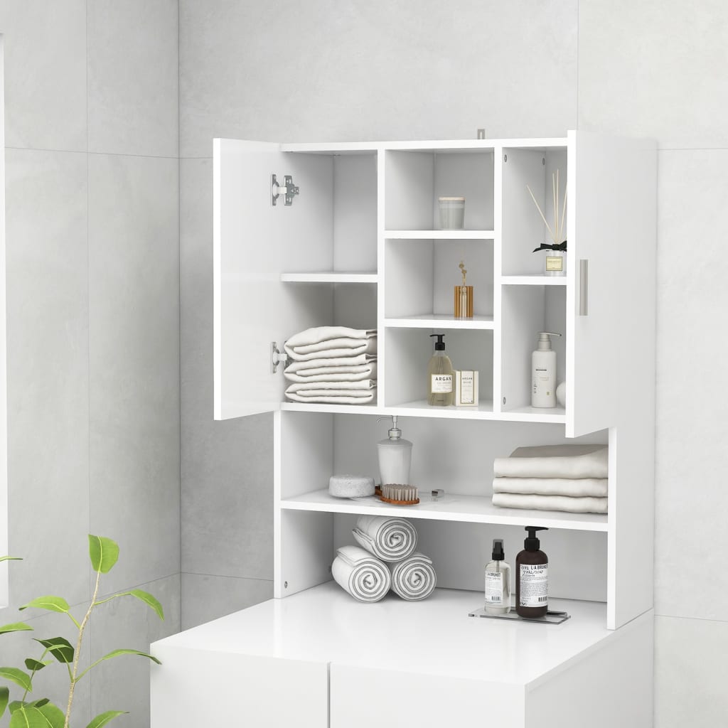 vidaXL Meuble pour machine à laver Blanc 70,5x25,5x90 cm