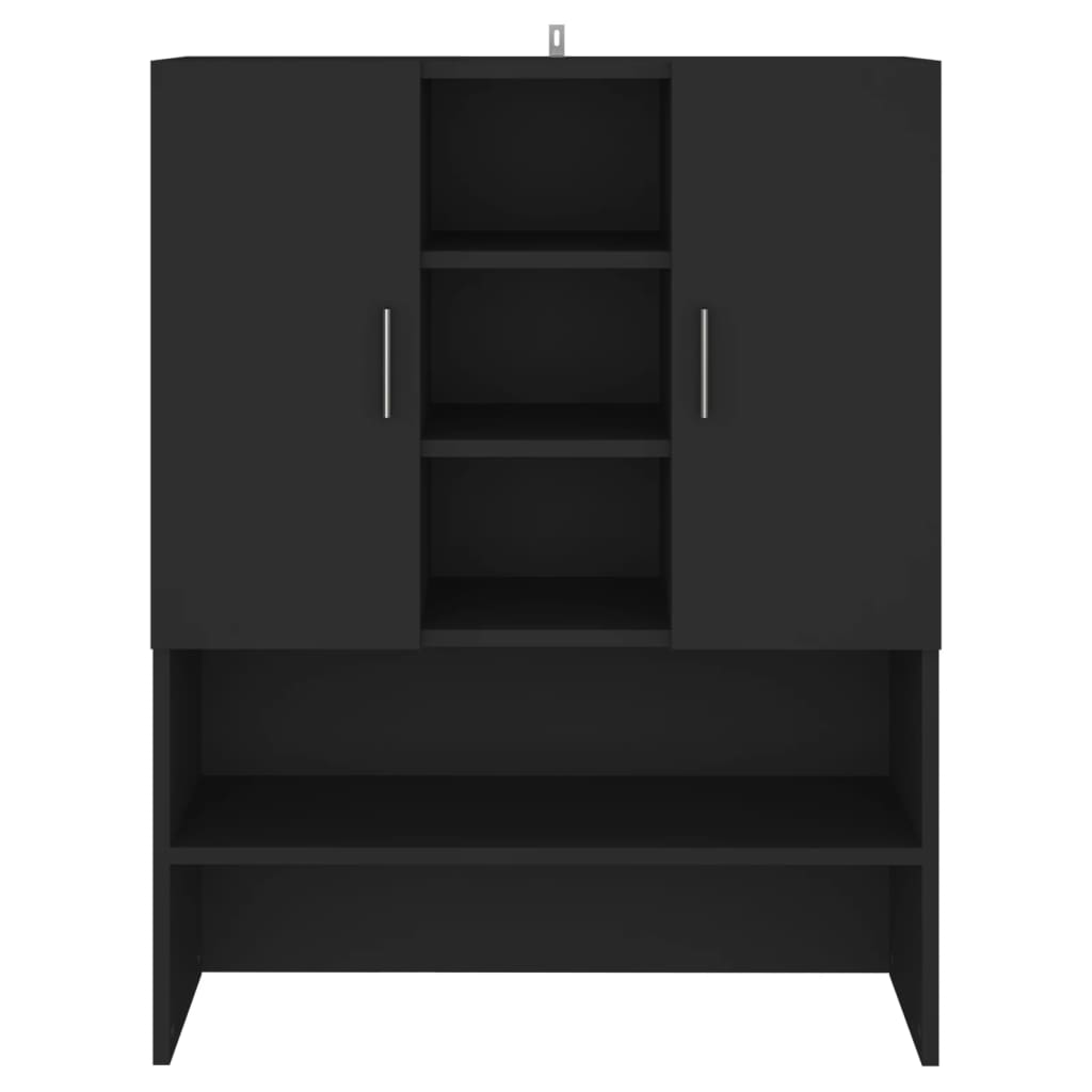 vidaXL Meuble pour machine à laver Noir 70,5x25,5x90 cm