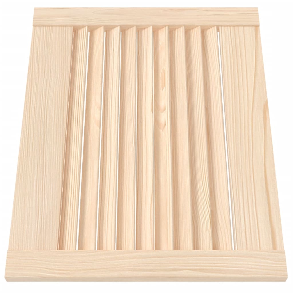vidaXL Portes d'armoire à persiennes 4 pcs 39,5x49,4 cm pin massif