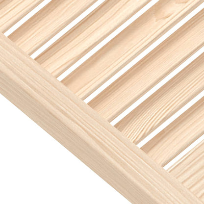 vidaXL Portes d'armoire à persiennes 4 pcs 39,5x49,4 cm pin massif