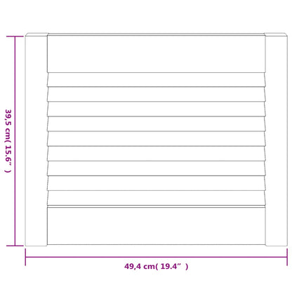 vidaXL Portes d'armoire à persiennes 4 pcs 39,5x49,4 cm pin massif