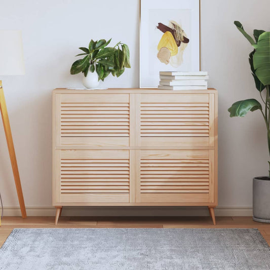 vidaXL Portes d'armoire à persiennes 4 pcs 39,5x59,4 cm pin massif