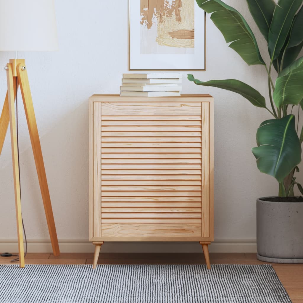 vidaXL Porte d'armoire à persiennes 69x59,4 cm bois de pin massif