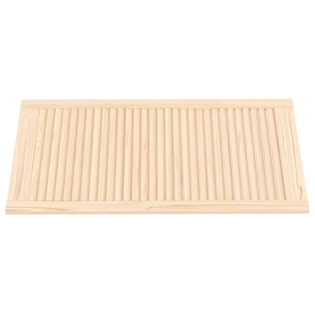 vidaXL Portes d'armoire à persiennes 2 pcs 99,3x49,4 cm pin massif
