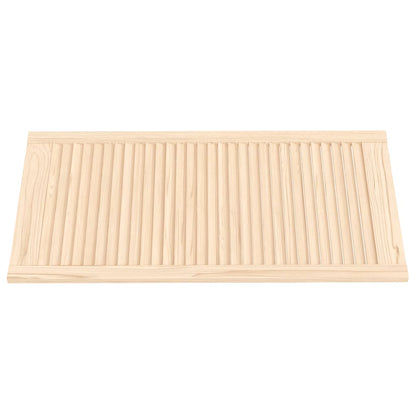vidaXL Portes d'armoire à persiennes 2 pcs 99,3x49,4 cm pin massif