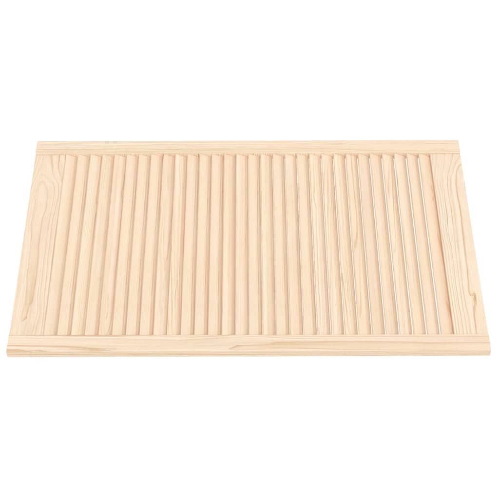 vidaXL Portes d'armoire à persiennes 2 pcs 99,3x59,4 cm pin massif