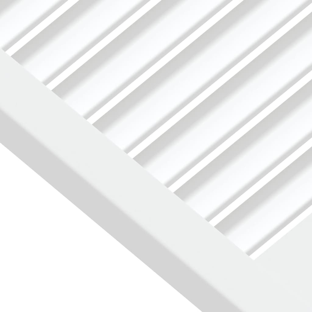vidaXL Portes d'armoire à persiennes 4pcs blanc 61,5x49,4cm pin massif