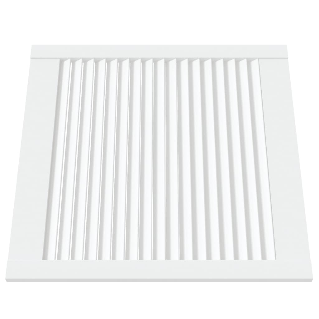 vidaXL Porte d'armoire à persiennes blanc 61,5x59,4 cm pin massif