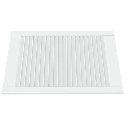 vidaXL Portes d'armoire à persiennes 2 pcs blanc 69x49,4 cm pin massif