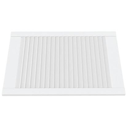 vidaXL Portes d'armoire à persiennes 4 pcs blanc 69x49,4 cm pin massif