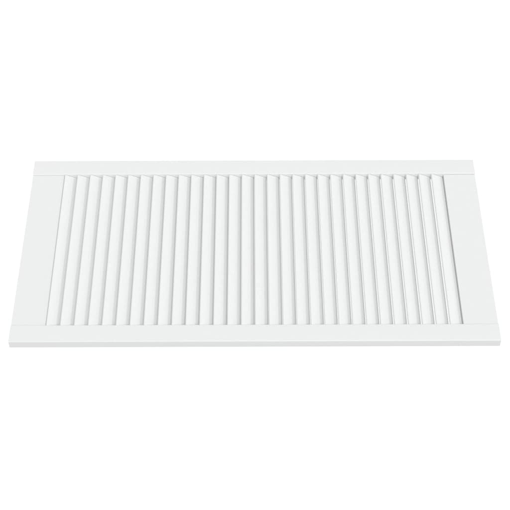 vidaXL Porte d'armoire à persiennes blanc 99,3x49,4 cm pin massif