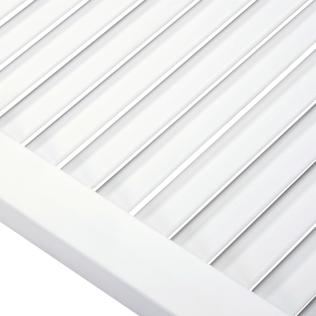 vidaXL Porte d'armoire à persiennes blanc 99,3x49,4 cm pin massif