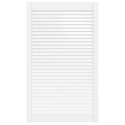 vidaXL Porte d'armoire à persiennes blanc 99,3x59,4 cm pin massif