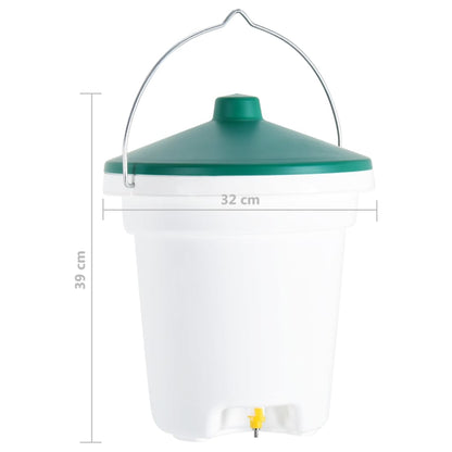 vidaXL Abreuvoir pour volailles avec tétines 12 L