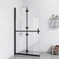 vidaXL Paroi de douche pliable Verre ESG transparent 80x190 cm