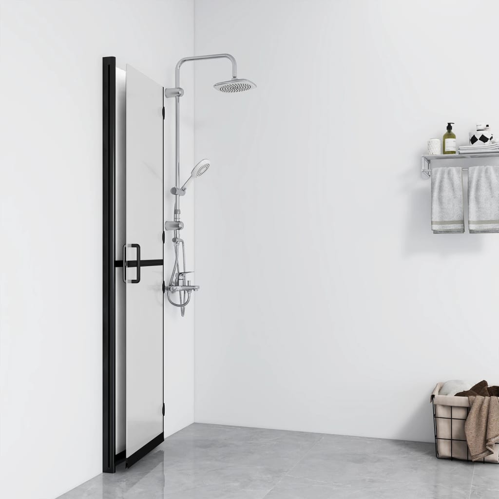 vidaXL Paroi de douche pliable Verre ESG dépoli 80x190 cm