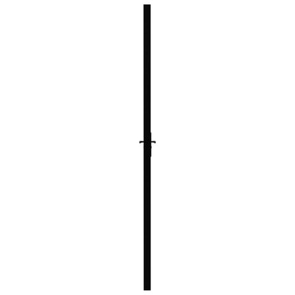 vidaXL Porte intérieure Verre ESG et aluminium 93x201,5 cm Noir
