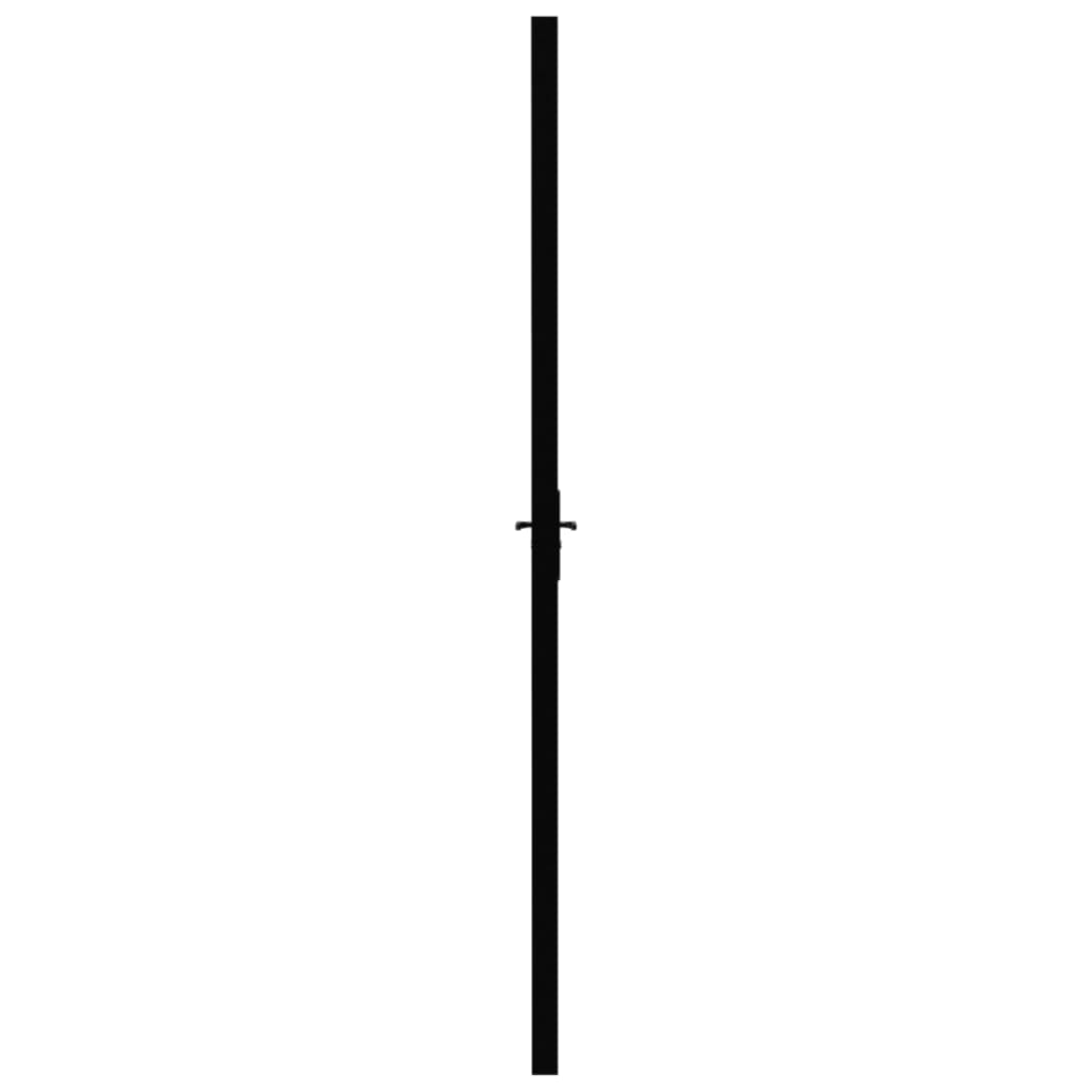 vidaXL Porte intérieure Verre ESG et aluminium 83x201,5 cm Noir
