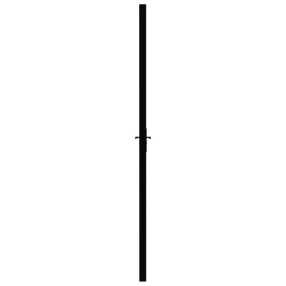 vidaXL Porte intérieure Verre ESG et aluminium 83x201,5 cm Noir