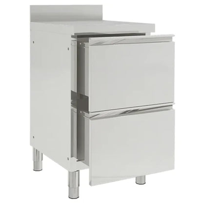 vidaXL Armoires de cuisine commerciale 2 pcs Acier inoxydable