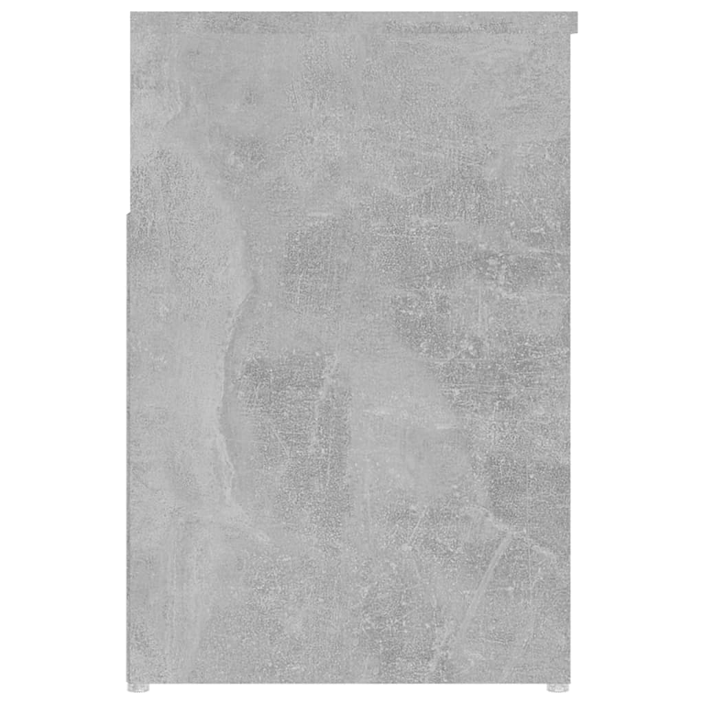 vidaXL Banc à chaussures Gris béton 80x30x45 cm Aggloméré