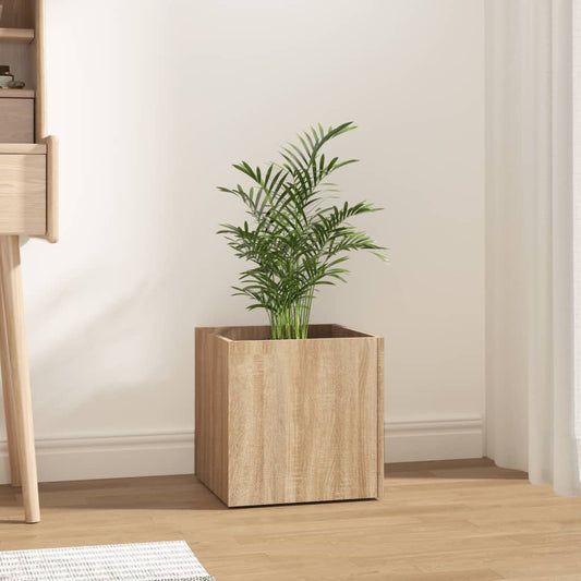 vidaXL Jardinière Chêne sonoma 40x40x40 cm Bois d'ingénierie