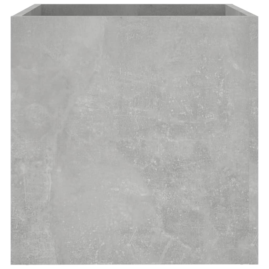 vidaXL Jardinière Gris béton 40x40x40 cm Bois d'ingénierie