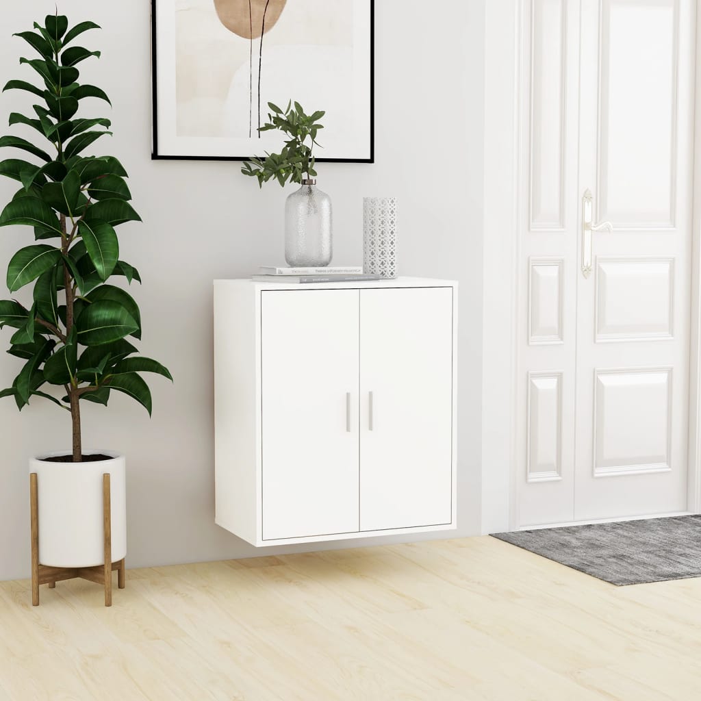 vidaXL Armoire à chaussures Blanc 60x35x70 cm Aggloméré