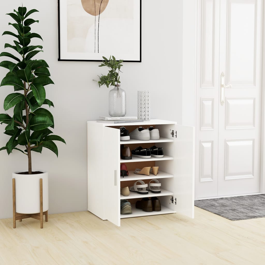 vidaXL Armoire à chaussures Blanc 60x35x70 cm Aggloméré