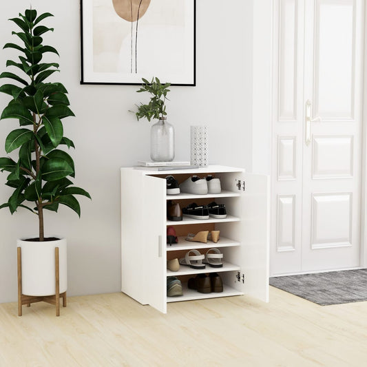 vidaXL Armoire à chaussures Blanc 60x35x70 cm Aggloméré