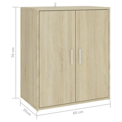 vidaXL Armoire à chaussures Chêne sonoma 60x35x70 cm Aggloméré