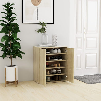 vidaXL Armoire à chaussures Chêne sonoma 60x35x70 cm Aggloméré