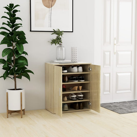 vidaXL Armoire à chaussures Chêne sonoma 60x35x70 cm Aggloméré