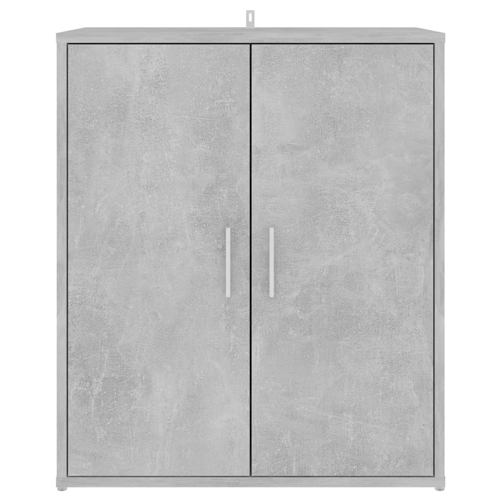 vidaXL Armoire à chaussures Gris béton 60x35x70 cm Aggloméré