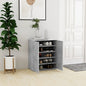 vidaXL Armoire à chaussures Gris béton 60x35x70 cm Aggloméré