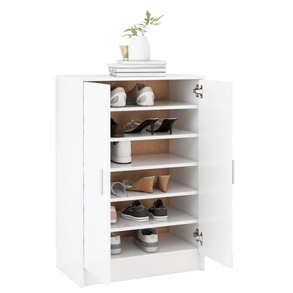 vidaXL Armoire à chaussures Blanc 60x35x92 cm Aggloméré
