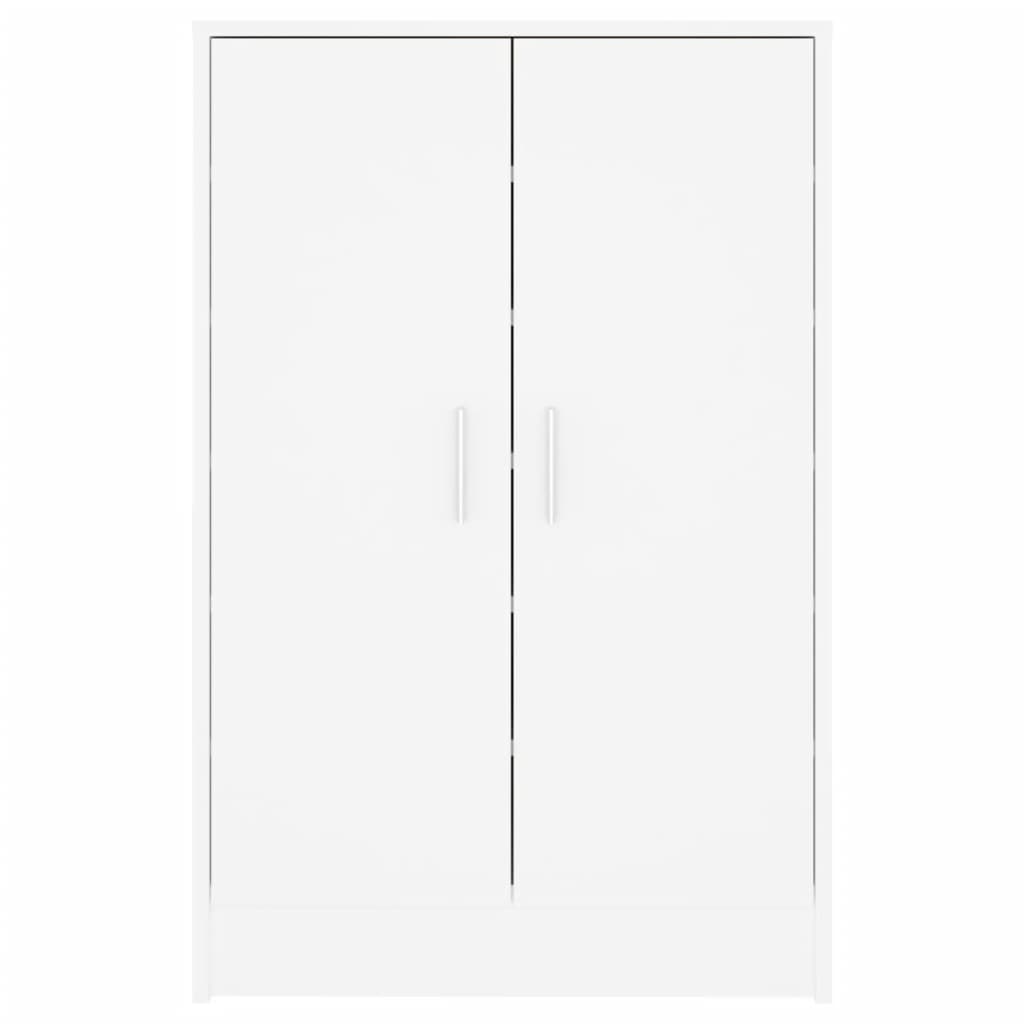 vidaXL Armoire à chaussures Blanc 60x35x92 cm Aggloméré