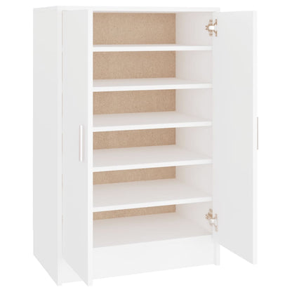 vidaXL Armoire à chaussures Blanc 60x35x92 cm Aggloméré