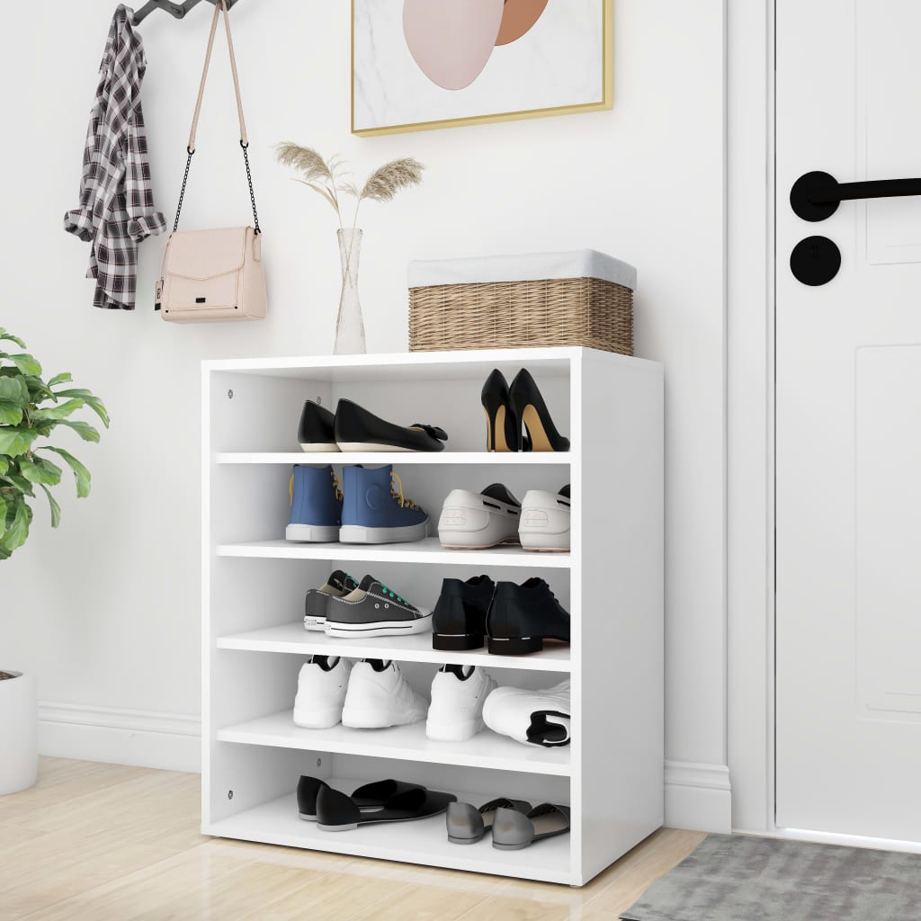 vidaXL Armoire à chaussures Blanc 60x35x70 cm Aggloméré