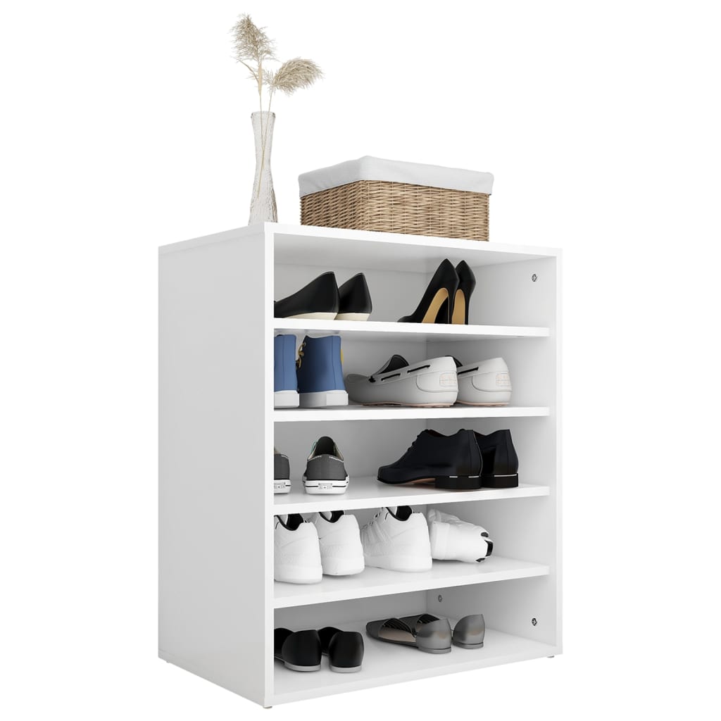 vidaXL Armoire à chaussures Blanc 60x35x70 cm Aggloméré