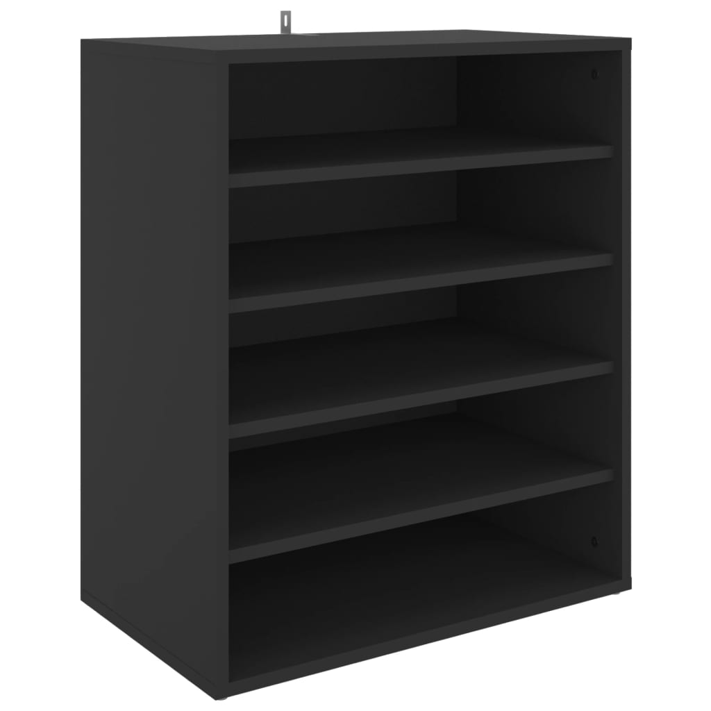 vidaXL Armoire à chaussures Noir 60x35x70 cm Aggloméré