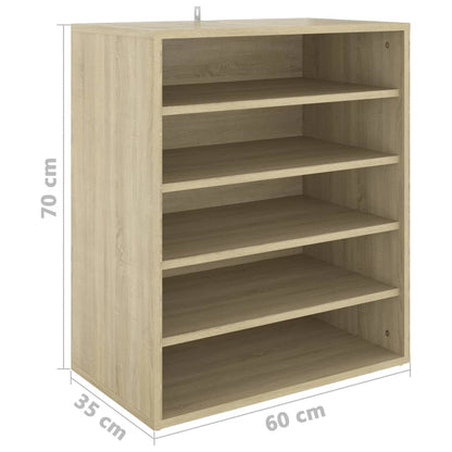 vidaXL Armoire à chaussures Chêne sonoma 60x35x70 cm Aggloméré