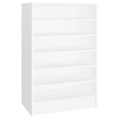 vidaXL Armoire à chaussures Blanc 60x35x92 cm Aggloméré