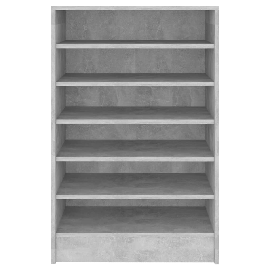 vidaXL Armoire à chaussures Gris béton 60x35x92 cm Aggloméré