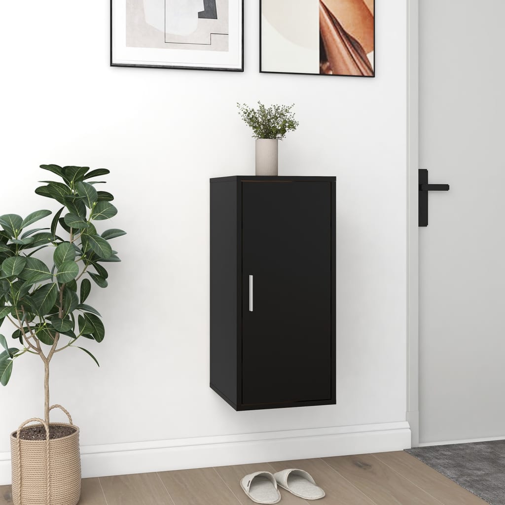 vidaXL Armoire à chaussures Noir 32x35x70 cm Aggloméré