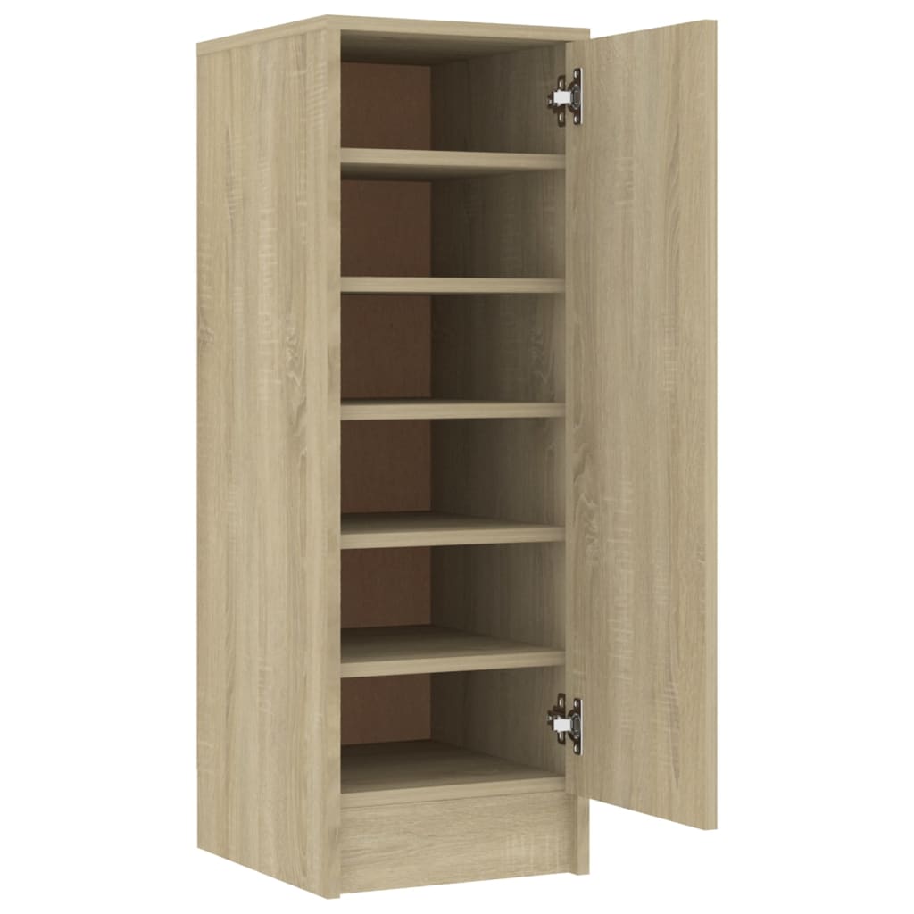 vidaXL Armoire à chaussures Chêne Sonoma 32x35x92 cm Aggloméré